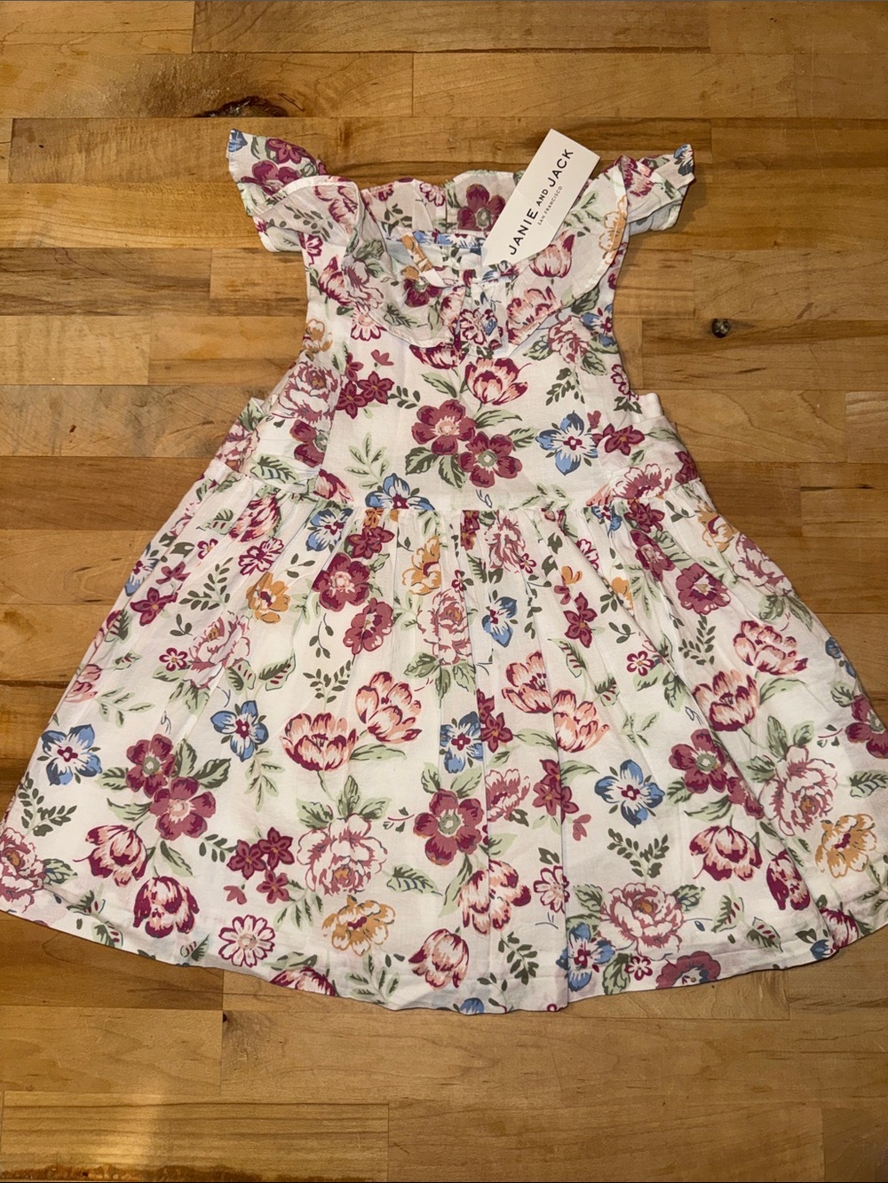 Janie and Jack White Floral Dress NWT